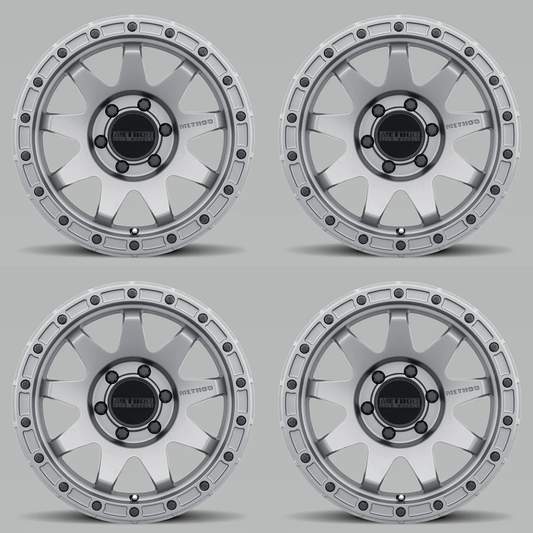 (set of 4) Method Wheels MR317 Matte Titanium | 18x9" +18mm | 6x135mm Wheel