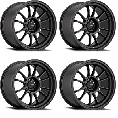 (set of 4) Konig Hypergram Matte Black | 15x7.5" +35mm | 4x100mm Wheels