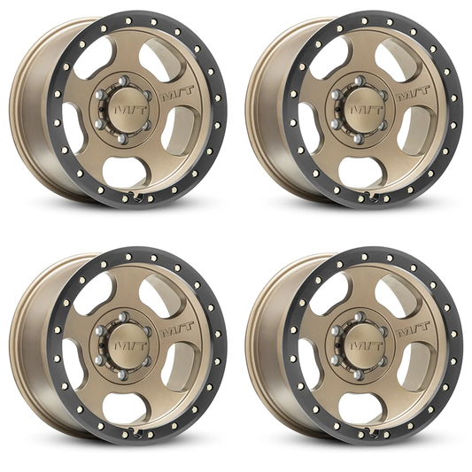 (set of 4) Mickey Thompson Canyon Pro Satin Bronze/Black Lip | 20x9" +0mm | 8x170mm Wheels