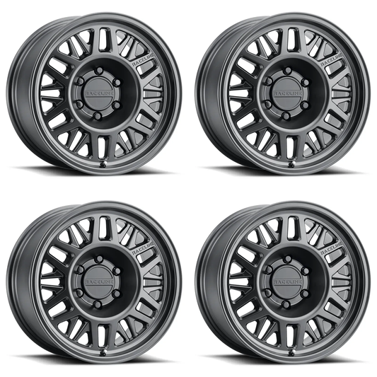 (set of 4) Raceline 451 Ryno Satin Black | 17x8.5" +0mm | 6x139.7mm Wheel
