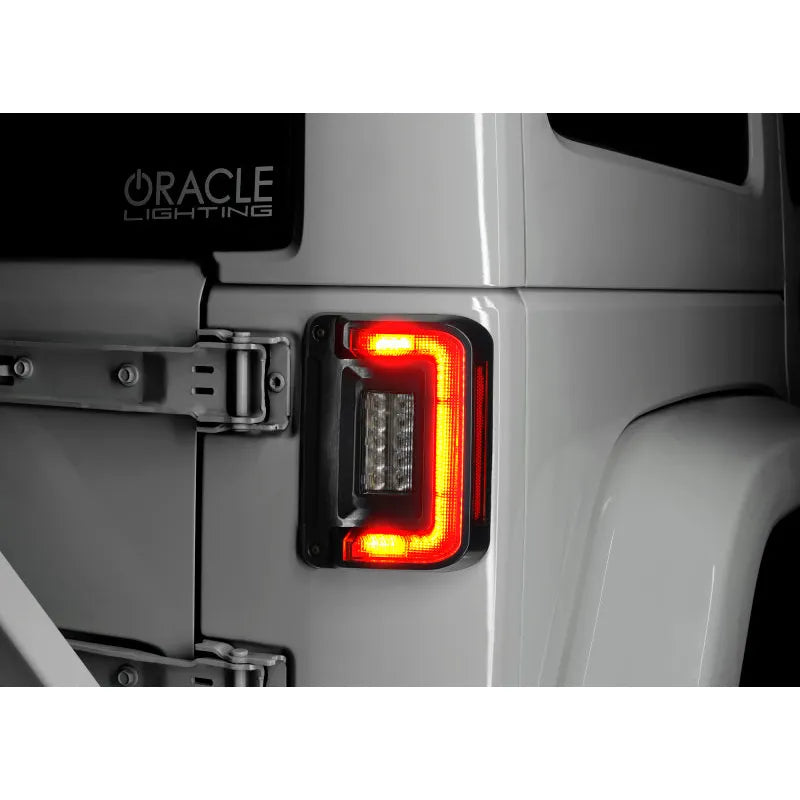ORACLE JK Flush Mount LED Tail Lights | Jeep Wrangler JK (97-07/07-18) (5891-504-T)
