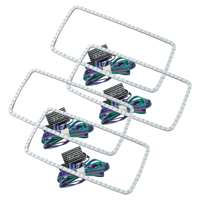 Oracle GMC Sierra Halo Kit | 99-13 F&R Square Ring ColorSHIFT (2629-334)
