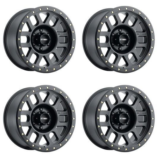 (set of 4) Method Wheels MR309 Matte Black | 18x9" +18mm | 6x135mm Wheel