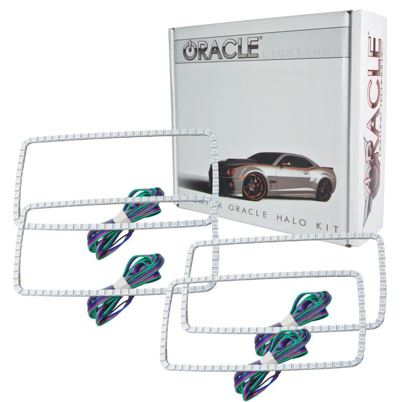 Oracle GMC Sierra Halo Kit | 99-13 F&R Square Ring ColorSHIFT (2629-334)