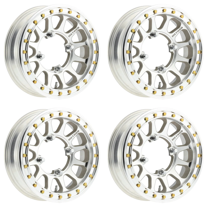 (set of 4) Method Wheels MR401-R Machined - Raw | 15x5" +0mm | 4x156mm Wheel
