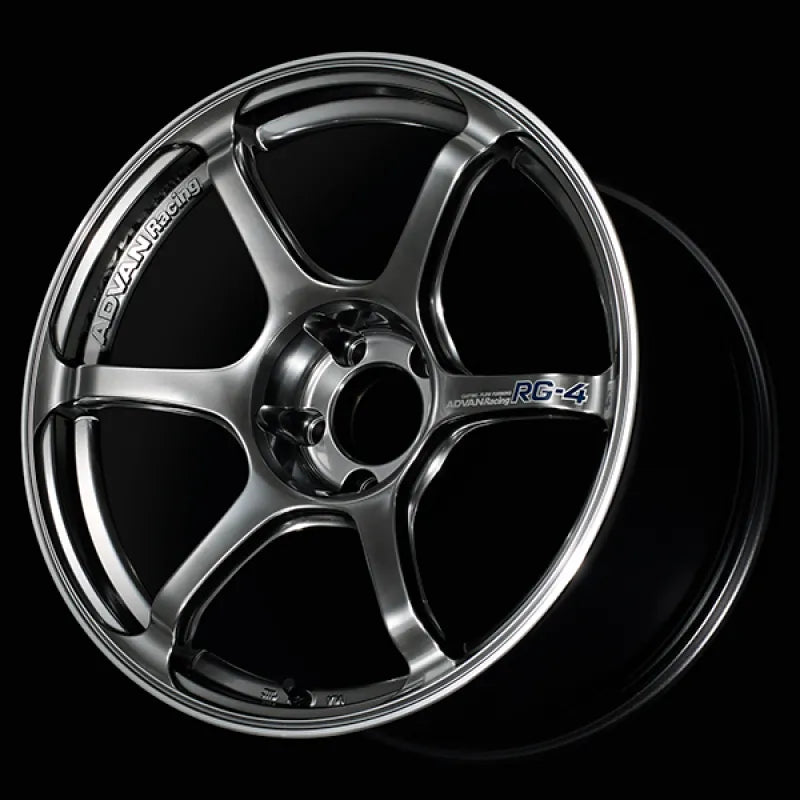 Advan RG-4 Racing Hyper Black/Ring | 17x9" +63mm | 5x114.3mm Wheel