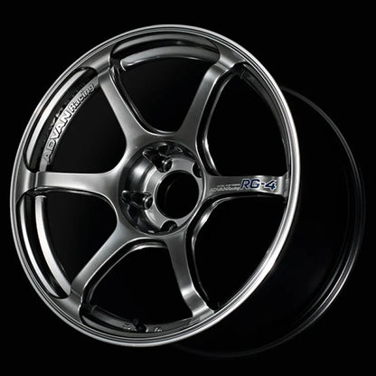 Advan RG-4 Racing Hyper Black/Ring | 17x9" +63mm | 5x114.3mm Wheel