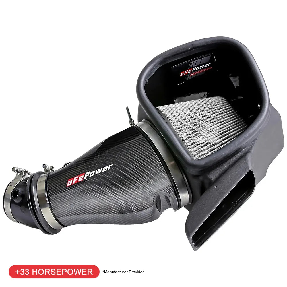 aFe 7" Carbon Fiber Pro Dry S AIS Intake | Jeep Grand Cherokee Trackhawk 2018 (57-10002D)