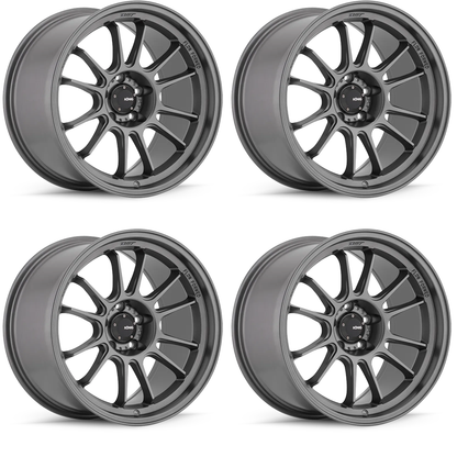 (set of 4) Konig Hypergram Matte Grey | 17x8" +35mm | 5x120mm Wheels
