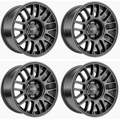 (set of 4) BBS TS-M Satin Black | 18x9" +12mm | 6x135mm Wheel