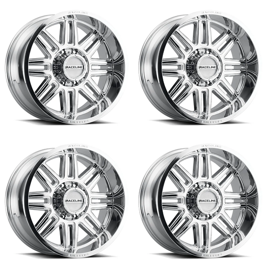 (set of 4) Raceline 948 Split Chrome | 20x10" -19mm | 6x135mm Wheel