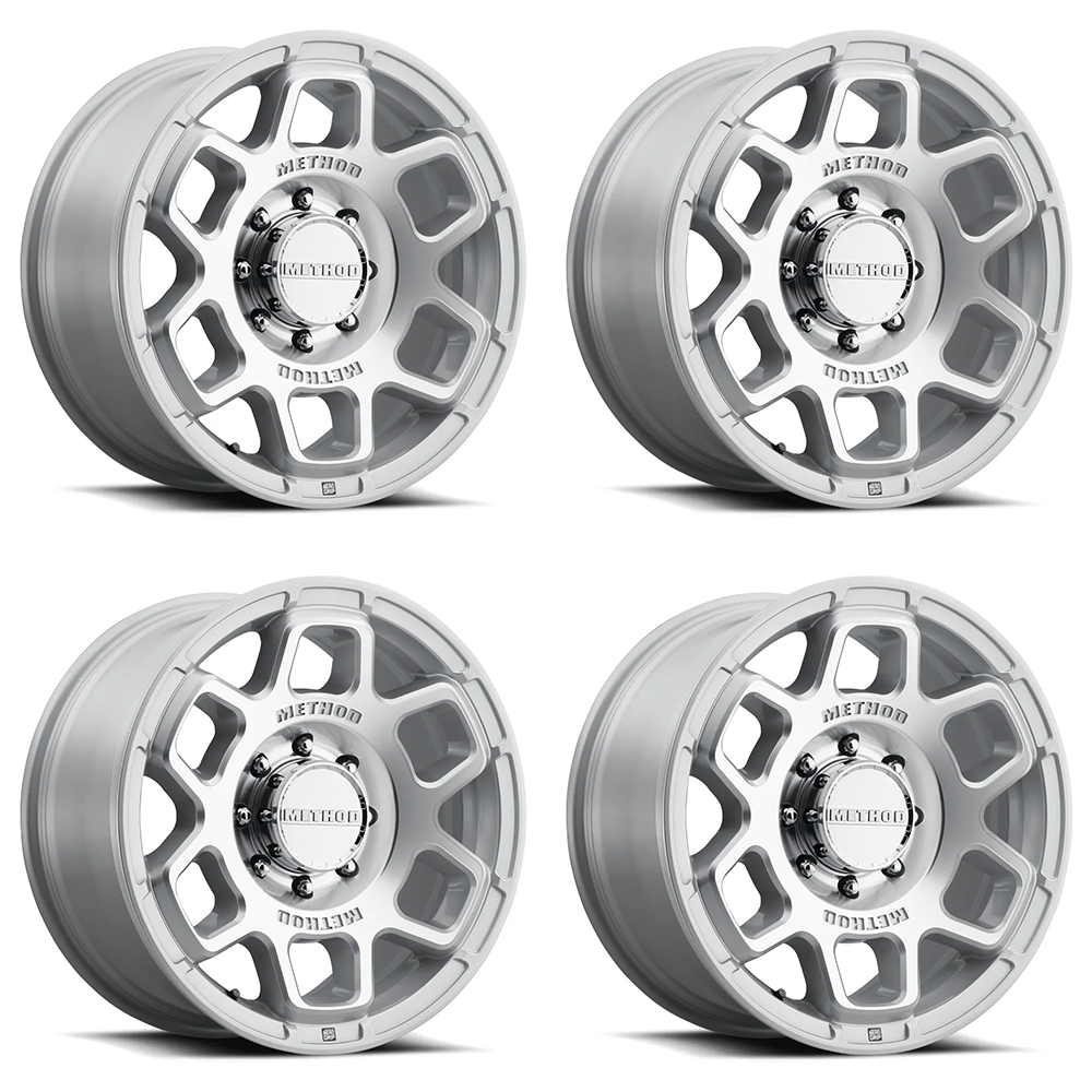 (set of 4) Method Wheels MR710 HD Machined Clear Coat | 20x9" +12mm | 8x6.5mm Wheel