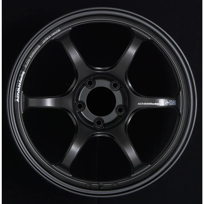 Advan RG-D2 Machining/Semi Gloss Black | 16x8" +38mm | 4x100mm Wheel