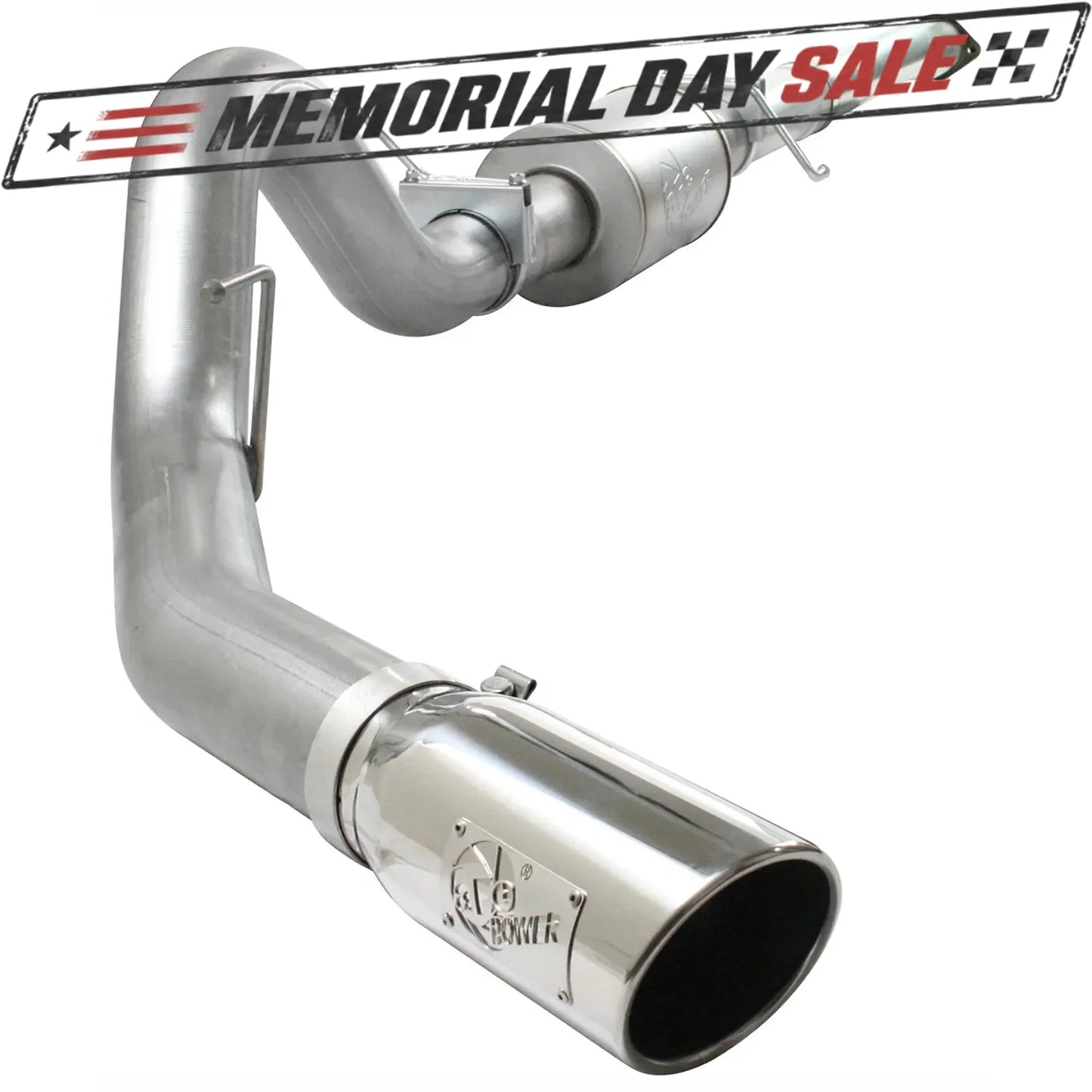 aFe 4in Aluminized Steel Cat-Back Exhaust | Ford F-150 V6 3.5L (11-13) (49-03041-P)