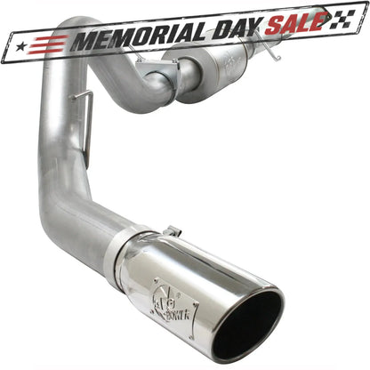 aFe 4in Aluminized Steel Cat-Back Exhaust | Ford F-150 V6 3.5L (11-13) (49-03041-P)