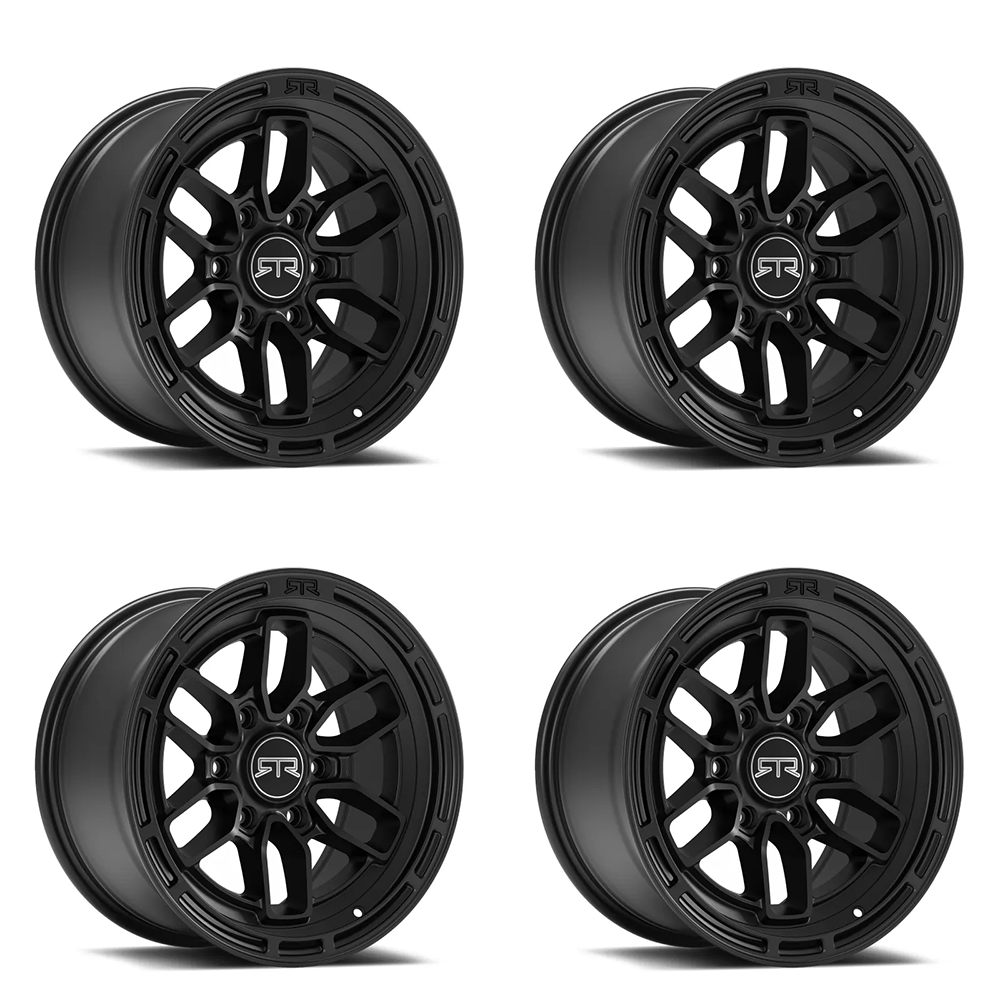 (set of 4) Method Wheels RTR Evo 6 Satin Black | 17x9" +0mm | 6x139.7mm Wheel
