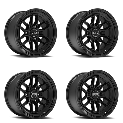 (set of 4) Method Wheels RTR Evo 6 Satin Black | 17x9" +0mm | 6x139.7mm Wheel