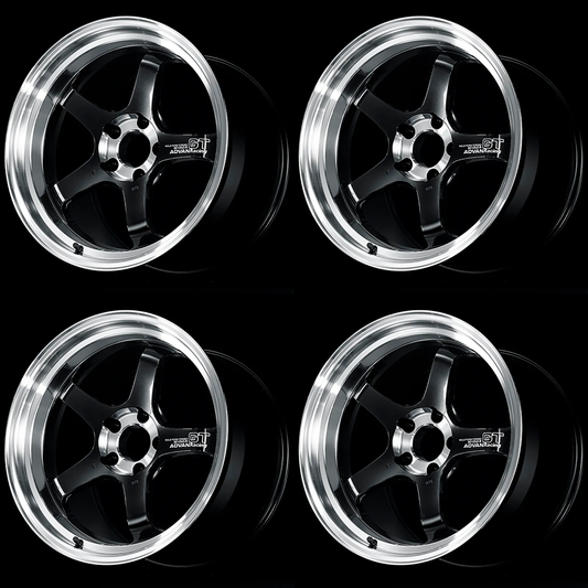 (set of 4) Advan GT Beyond-R Diamond Cut/Dark Platinum Black | 18x9.5" +45mm | 5x120mm Wheel