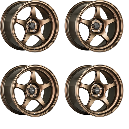 (set of 4) Konig Hyperspec Matte Bronze | 17x9" +40mm | 5x114.3mm Wheels