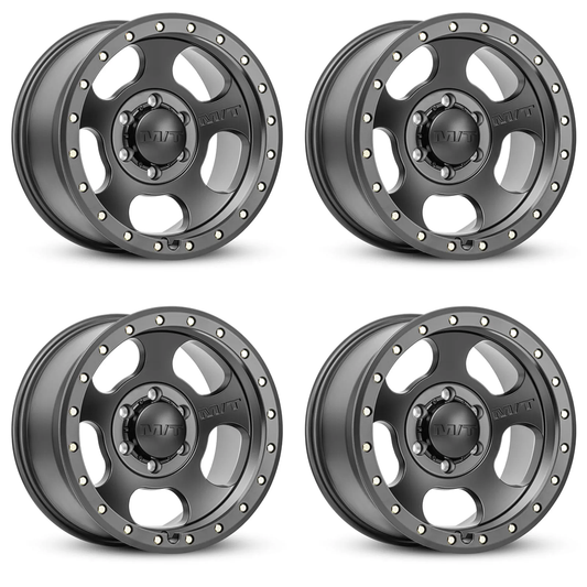 (set of 4) Mickey Thompson Canyon Pro Satin Black/Zinc | 18x9" +0mm | 8x170mm Wheels