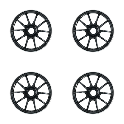 (set of 4) Advan RZII Racing Gloss Black | 18x8.5" +45mm | 5x114.3mm Wheel