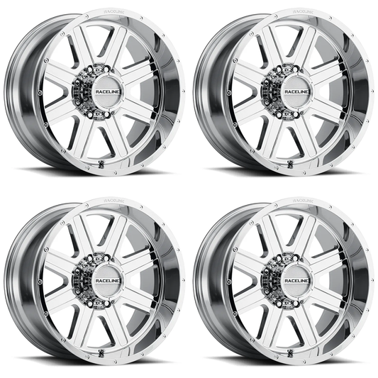 (set of 4) Raceline 940 Hostage Chrome | 18x9" +12mm | 6x135mm Wheel