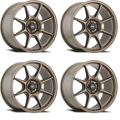 (set of 4) Konig Lockout Matte Bronze | 18x8.5" +45mm | 5x114.3mm Wheels