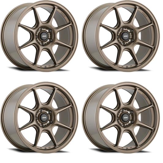 (set of 4) Konig Lockout Matte Bronze | 18x8.5" +45mm | 5x114.3mm Wheels