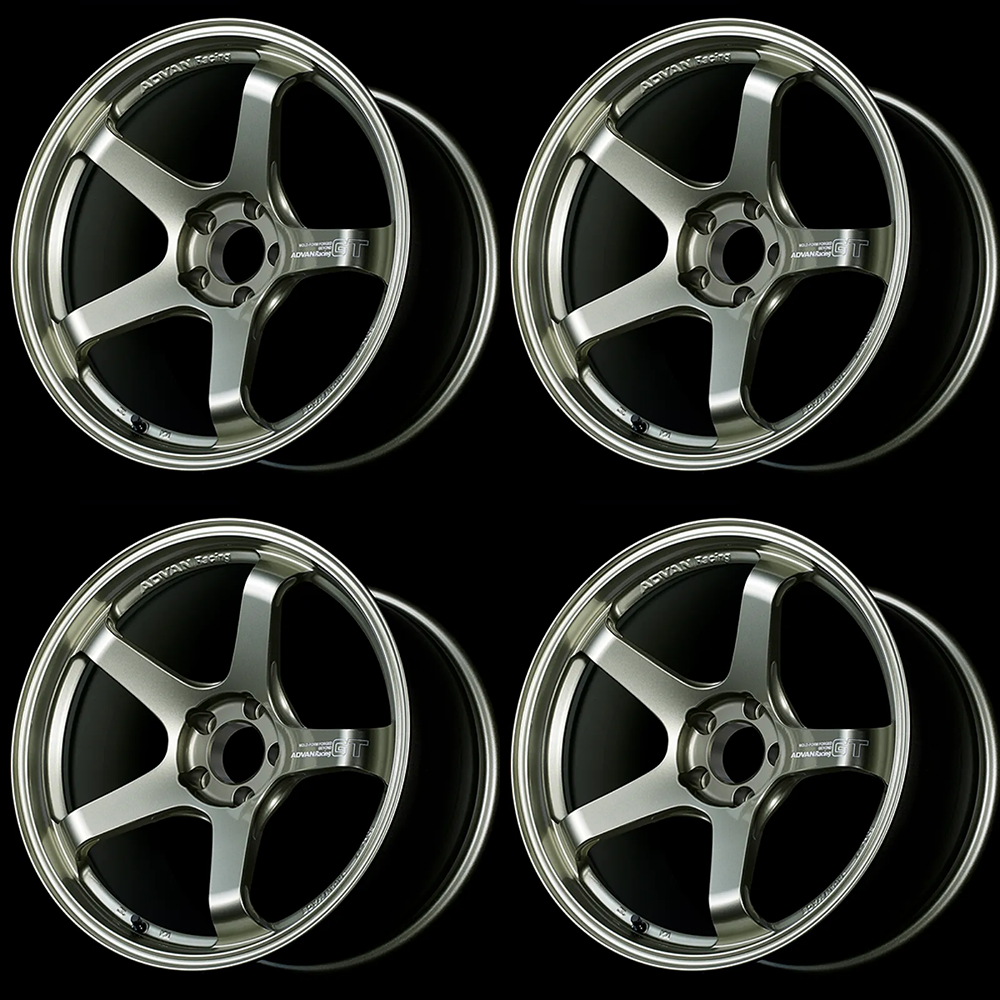 (set of 4) Advan GT Beyond Racing Sand Metallic | 19x10.5" +15mm | 5x114.3mm Wheel