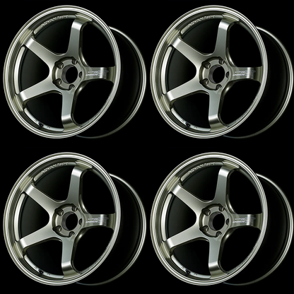 (set of 4) Advan GT Beyond Racing Sand Metallic | 19x10.5" +15mm | 5x114.3mm Wheel