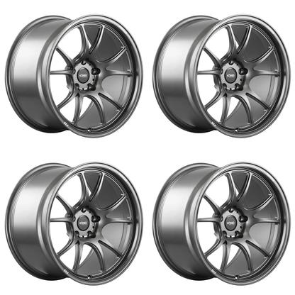 (set of 4) Konig F3S Satin Charcoal | 19x12" +65mm | 5x130mm Wheel
