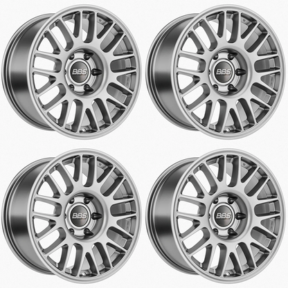 (set of 4) BBS TS-M Satin Silver | 18x9" +12mm | 6x135mm Wheel