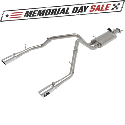 aFe Gemini XV 3in SS Cat-Back Exhaust w/ Cut-Out Polished Tips | Ram 1500 (19-21) (49-32081-P)