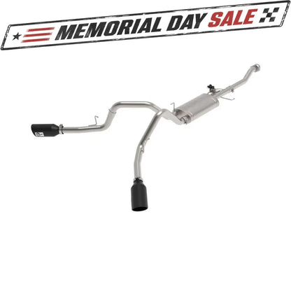 aFe Gemini XV 3in SS Cat-Back Exhaust w/ Cut-Out Black Tips | Ford F-150 (21-24) (49-33129-B)