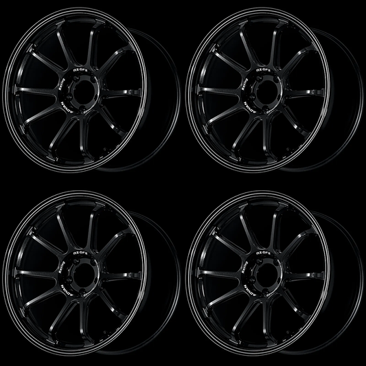 (set of 4) Advan RZ-DF2 Racing Titanium Black | 19x9.5" +29mm | 5x114.3mm Wheel