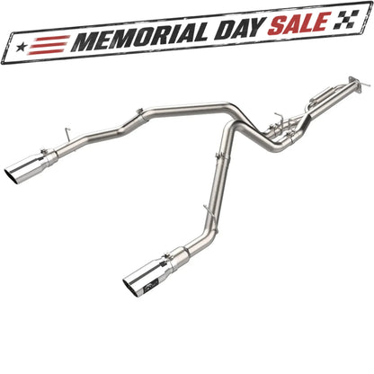 aFe Vulcan Series 3-3.5in SS Cat-Back Exhaust w/Dual 4.5in Tips | Ford F-150 Raptor (21-24) (49-33151-P)