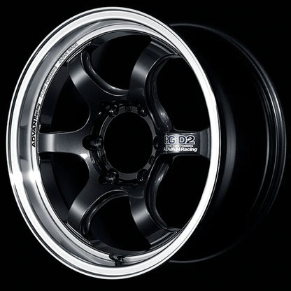 Advan RG-D2 for Truck Machining/Black Gunmetallic | 17x8" +20mm | 6x139.7mm Wheel