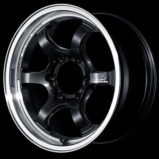 Advan RG-D2 for Truck Machining/Black Gunmetallic | 17x8" +20mm | 6x139.7mm Wheel