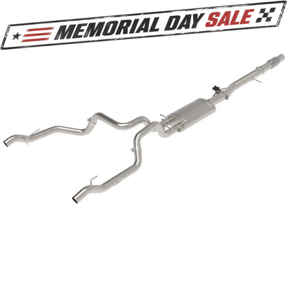 aFe Gemini XV 3in to Dual 3in 304 SS Cat-Back Exhaust | Chevy Silverado 1500 (19-22) (49-34140)