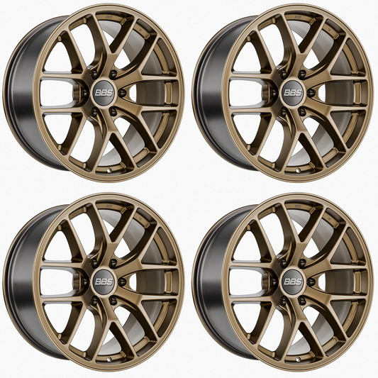 (set of 4) BBS TS-P Satin Bronze | 17x9" -12mm | 6x139.7mm Wheel