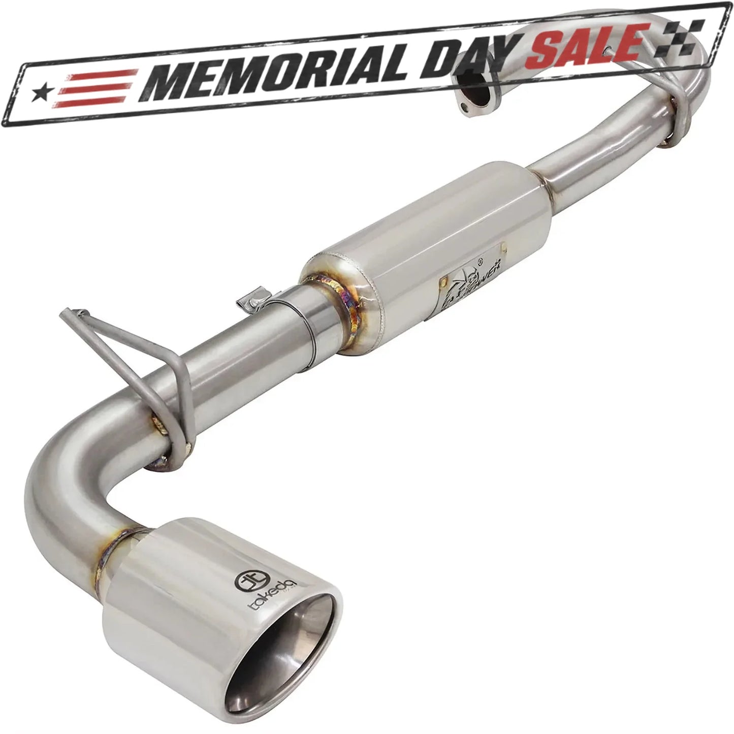 aFe Takeda 2-1/4in to 2-1/2in SS Axle-Back | Scion tC 2.5L (11-16) (49-36025-P)