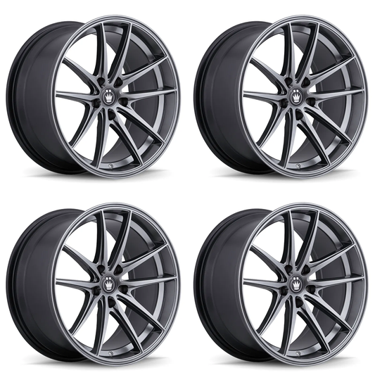 (set of 4) Konig Oversteer Opal | 19x8.5" +42mm | 5x108mm Wheel