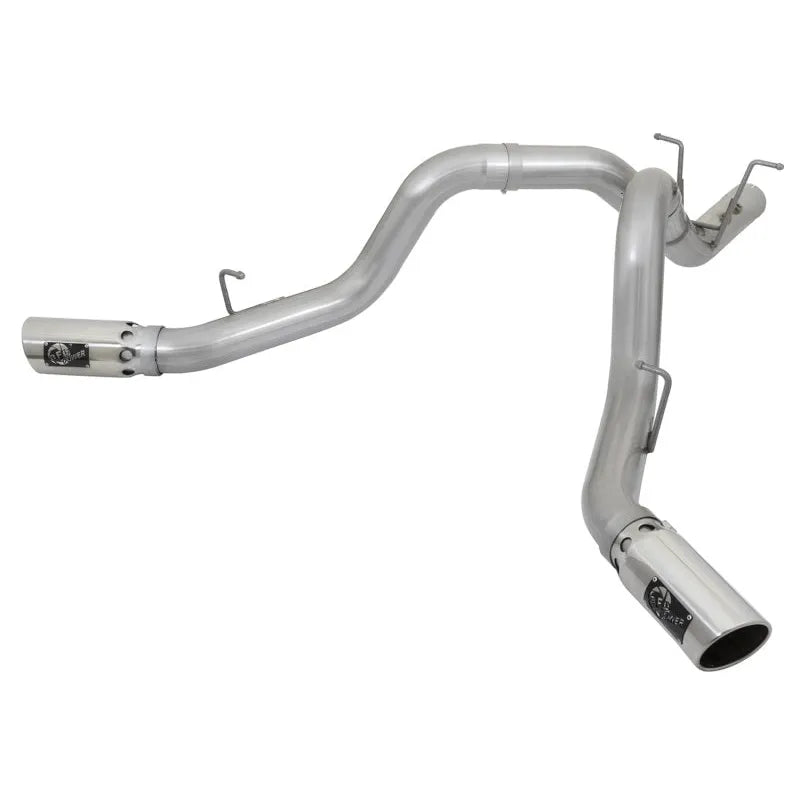 aFe ATLAS 4in DPF-Back Alum Steel Exhaust | GM Duramax 6.6L (49-04086-P)