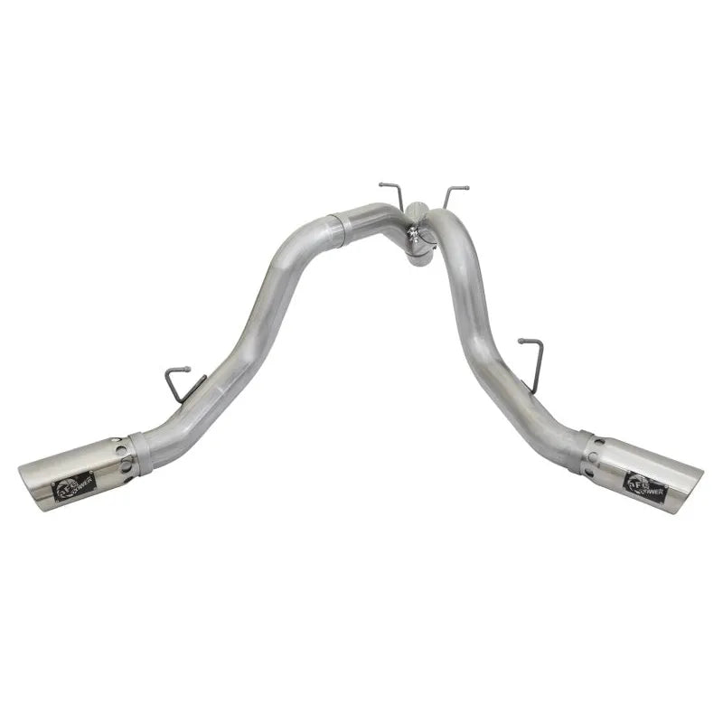 aFe ATLAS 4in DPF-Back Alum Steel Exhaust | GM Duramax 6.6L (49-04086-P)
