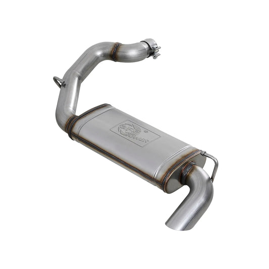 aFe 3in 409 Stainless Steel Axle-Back Hi-Tuck Exhaust System | Jeep Wrangler JL 18-20 (49-48080)