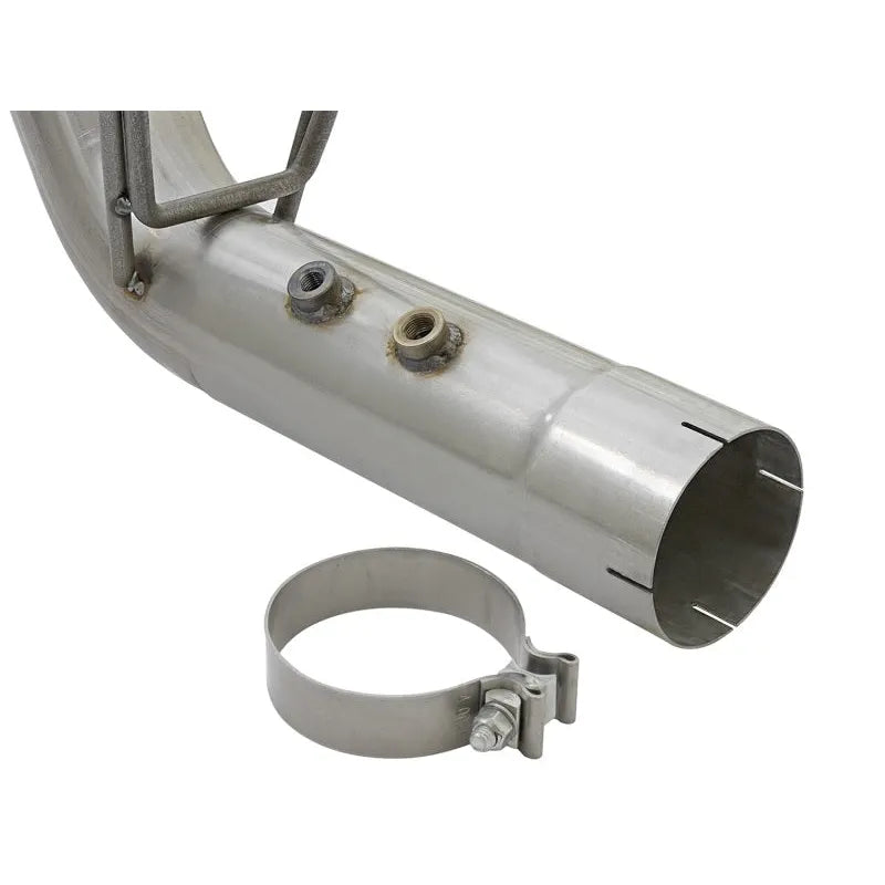 aFe ATLAS 4in DPF-Back Alum Steel Exhaust | GM Duramax 6.6L (49-04086-P)