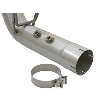 aFe ATLAS 4in DPF-Back Alum Steel Exhaust | GM Duramax 6.6L (49-04086-P)