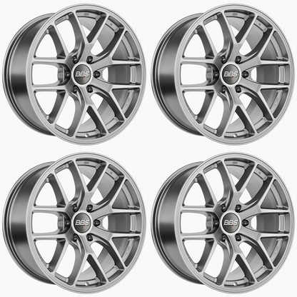 (set of 4) BBS TS-P Satin Silver | 17x9" -12mm | 6x139.7mm Wheel