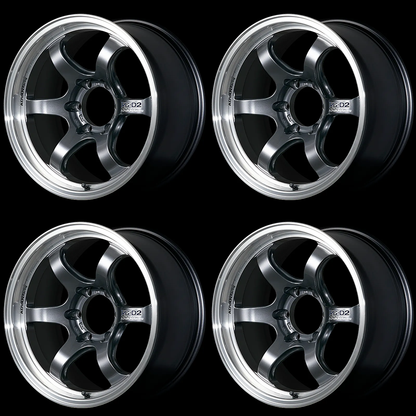 (set of 4) Advan RG-D2 for Truck Machining/Racing Gunmetallic | 17x8" +20mm | 6x139.7mm Wheel