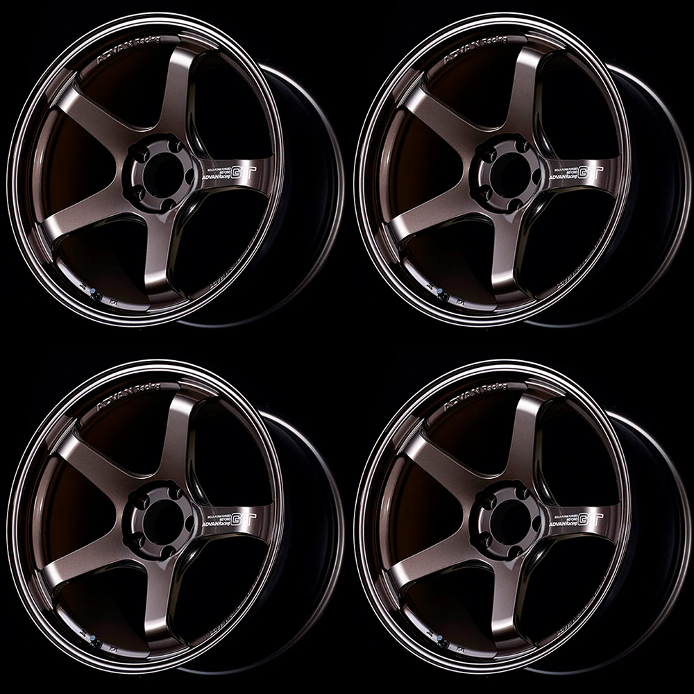 (set of 4) Advan GT Beyond Racing Copper Bronze | 19x10.5" +24mm | 5x114.3mm Wheel